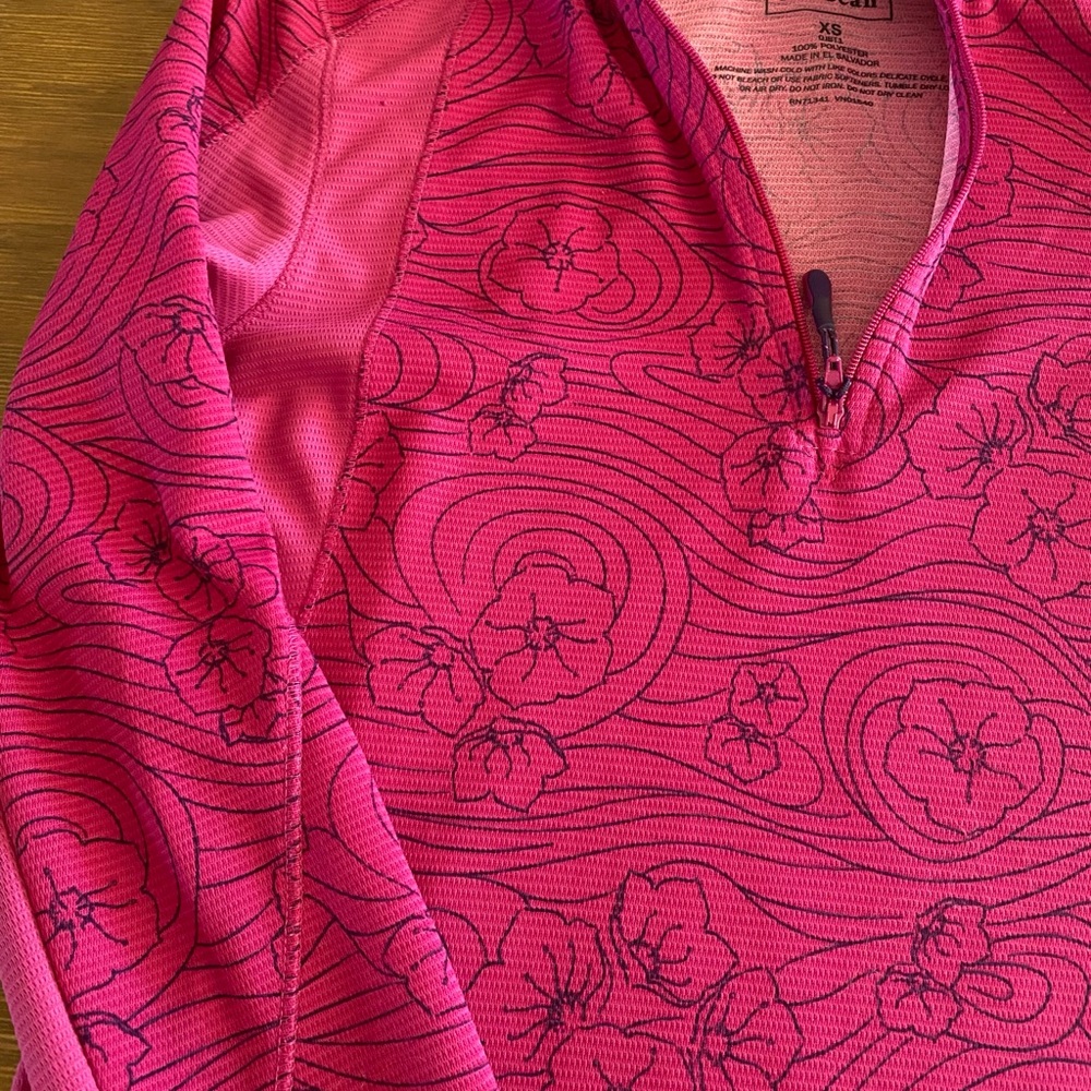 L.L. Bean Pink Patterned Pullover - image 3